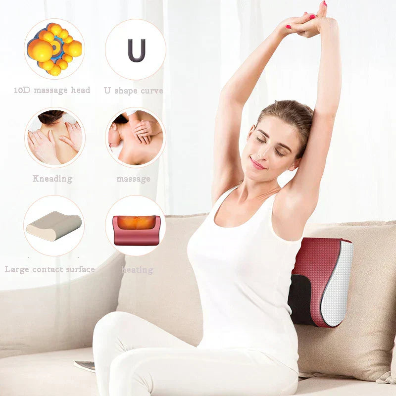 𝙏𝙧𝙪𝙢𝙯𝙮™ Red Pillow Massager – جهاز تدليك الوسادة الحمراء
