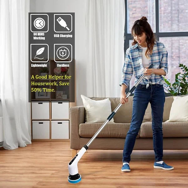 𝙏𝙧𝙪𝙢𝙯𝙮™9 in 1 Electric Cleaning Brush – فرشاة تنظيف كهربائية 9 في 1