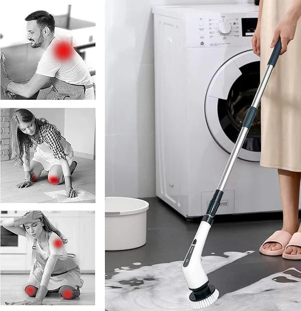 𝙏𝙧𝙪𝙢𝙯𝙮™9 in 1 Electric Cleaning Brush – فرشاة تنظيف كهربائية 9 في 1