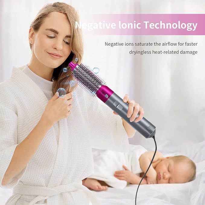 𝙏𝙧𝙪𝙢𝙯𝙮™ Hot Hair Brush 5 in 1 – فرشاة الشعر الساخنة 5 في 1