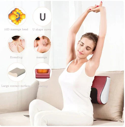 𝙏𝙧𝙪𝙢𝙯𝙮™ Red Pillow Massager – جهاز تدليك الوسادة الحمراء