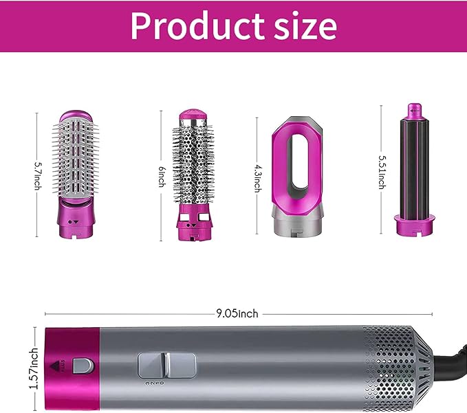 𝙏𝙧𝙪𝙢𝙯𝙮™ Hot Hair Brush 5 in 1 – فرشاة الشعر الساخنة 5 في 1
